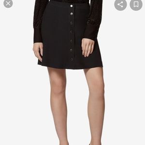 Avec Les Filles buttoned front miniskirt